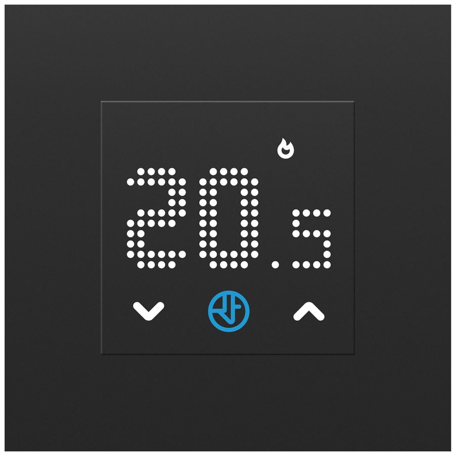 UP-Raumthermostat FINDER 1T.T1 230VAC/5A 0…38°C hand schwarz