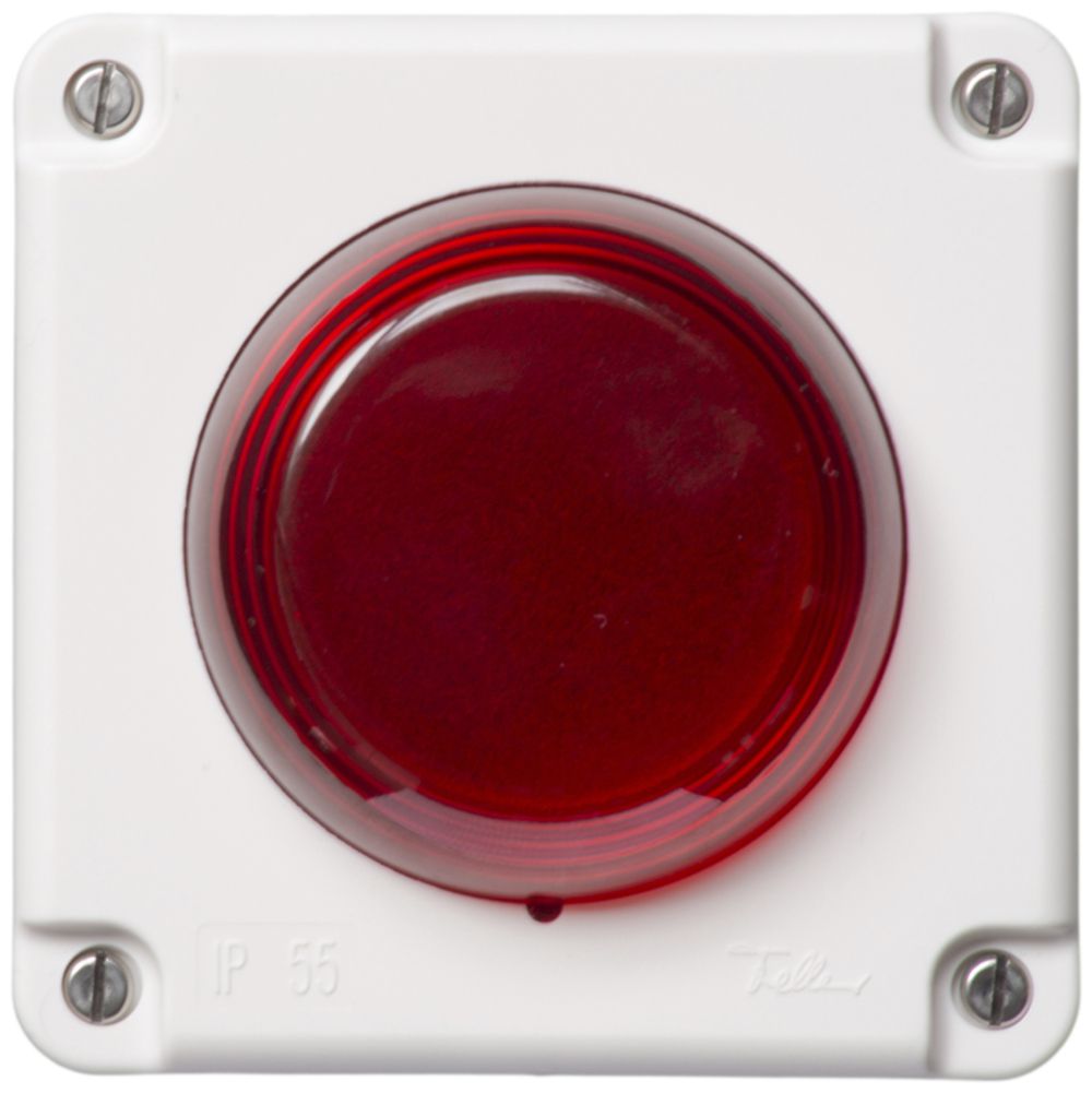 Lampada flash Hugentobler tipo 18 NUP 230VAC rosso