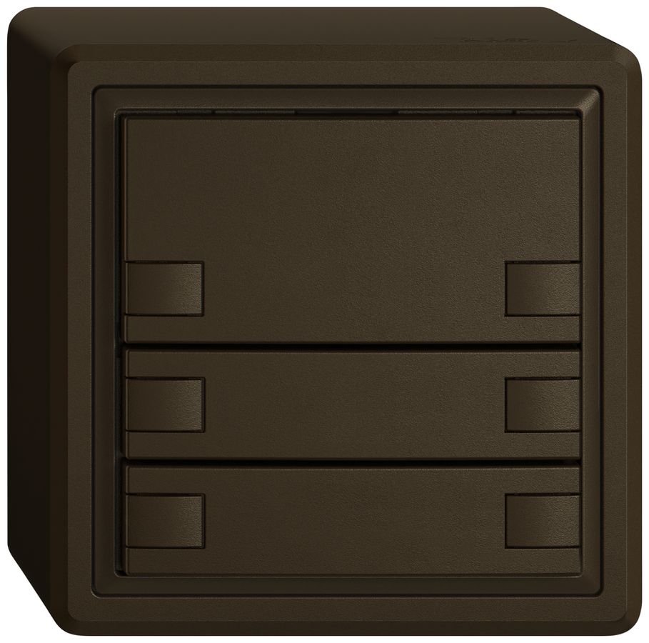 AP-Universaltaster EDIZIO.liv UNI SNAPFIX® 12…48V o.LED 6× 1-Tbed.br