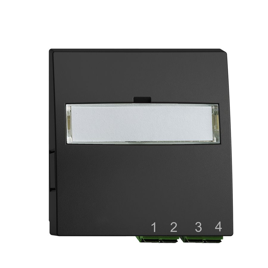 UP-Anschlussdose FTTH EDIZIOdue FH 2×LC APC Duplex F schwarz