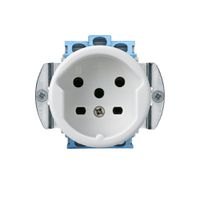 Steckdose HA basico Typ 15 mit Steckklemmen weiss