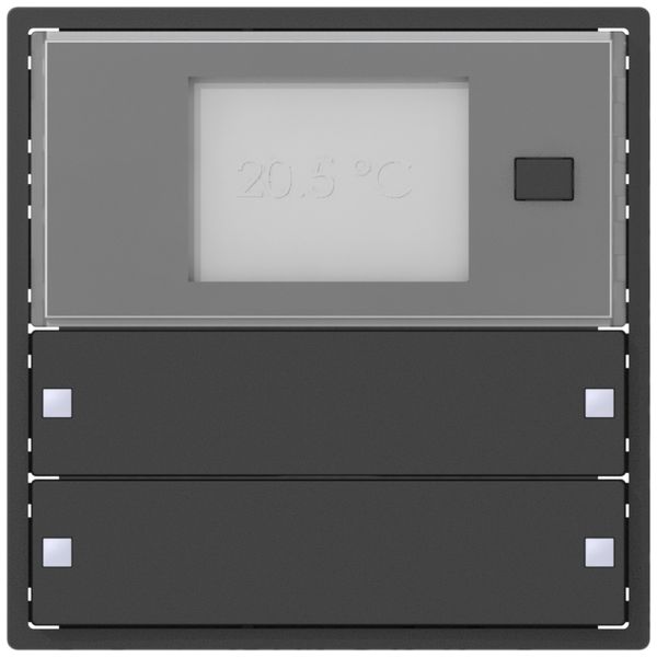 Aufsatz zu Raumtemperaturregler ABB SIDUS KNX RTR Design ZE-Typ, 2/4, anthrazit