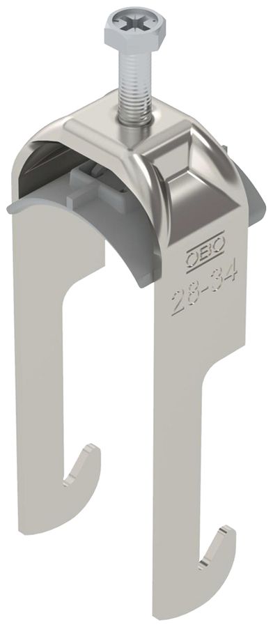 Fixation rapide BET 2056 pied à W matière synthétique 28…34mm 1×câble A2 1.4301