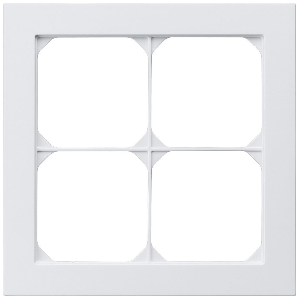 UP-Abdeckrahmen kallysto.pro 2×2 weiss 154×154mm