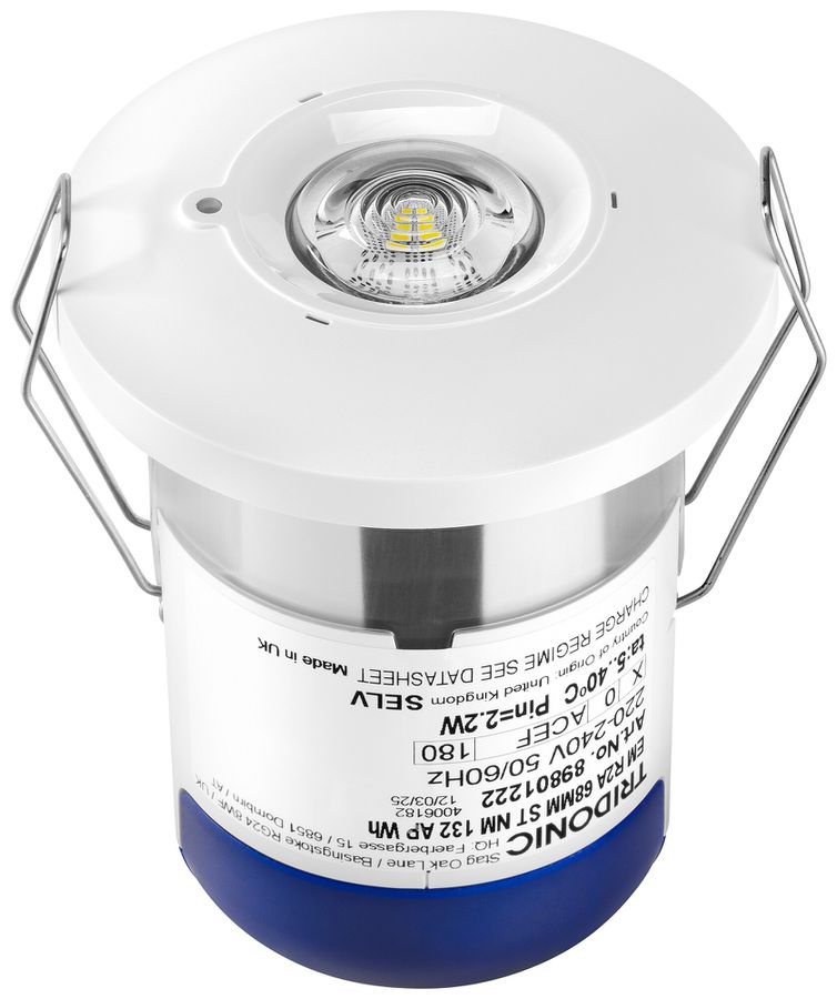 Lampada d'emergenza LED INS Tridonic EM R2A antipanico IP65 3h auto-test
