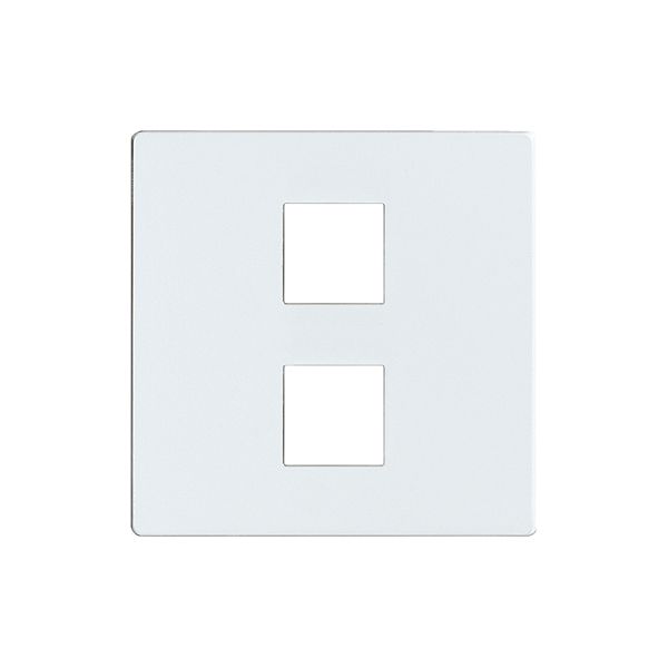 Plaque frontale EDIZIOdue elegance pour poussoir double perle