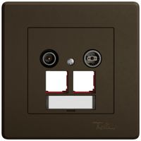 UP-Multimediadose TV-R EDIZIO.liv SNAPFIX® EASYNET f.2×RJ45 S-One 4dB br