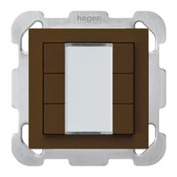 UP-Taster kallysto B KNX 6× s/e-link braun