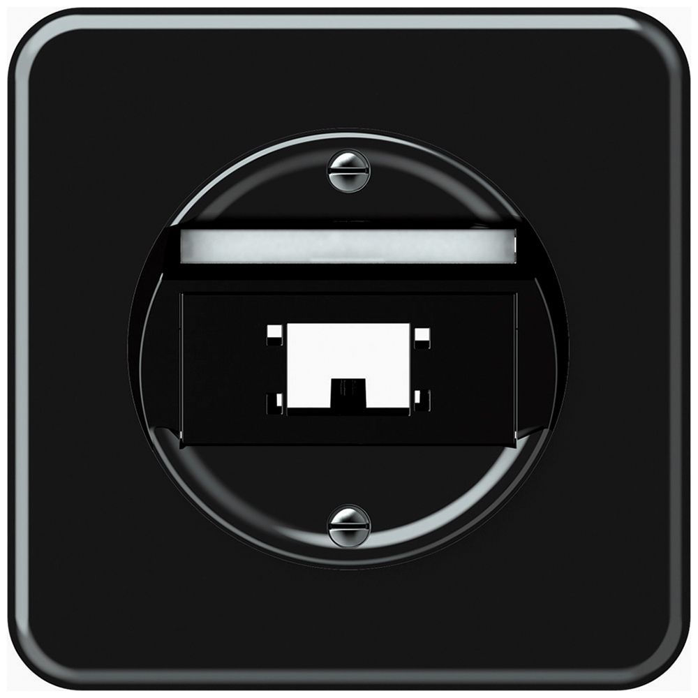 UP-Anschlussdose origin Kat.6 schräg 92×92mm schwarz