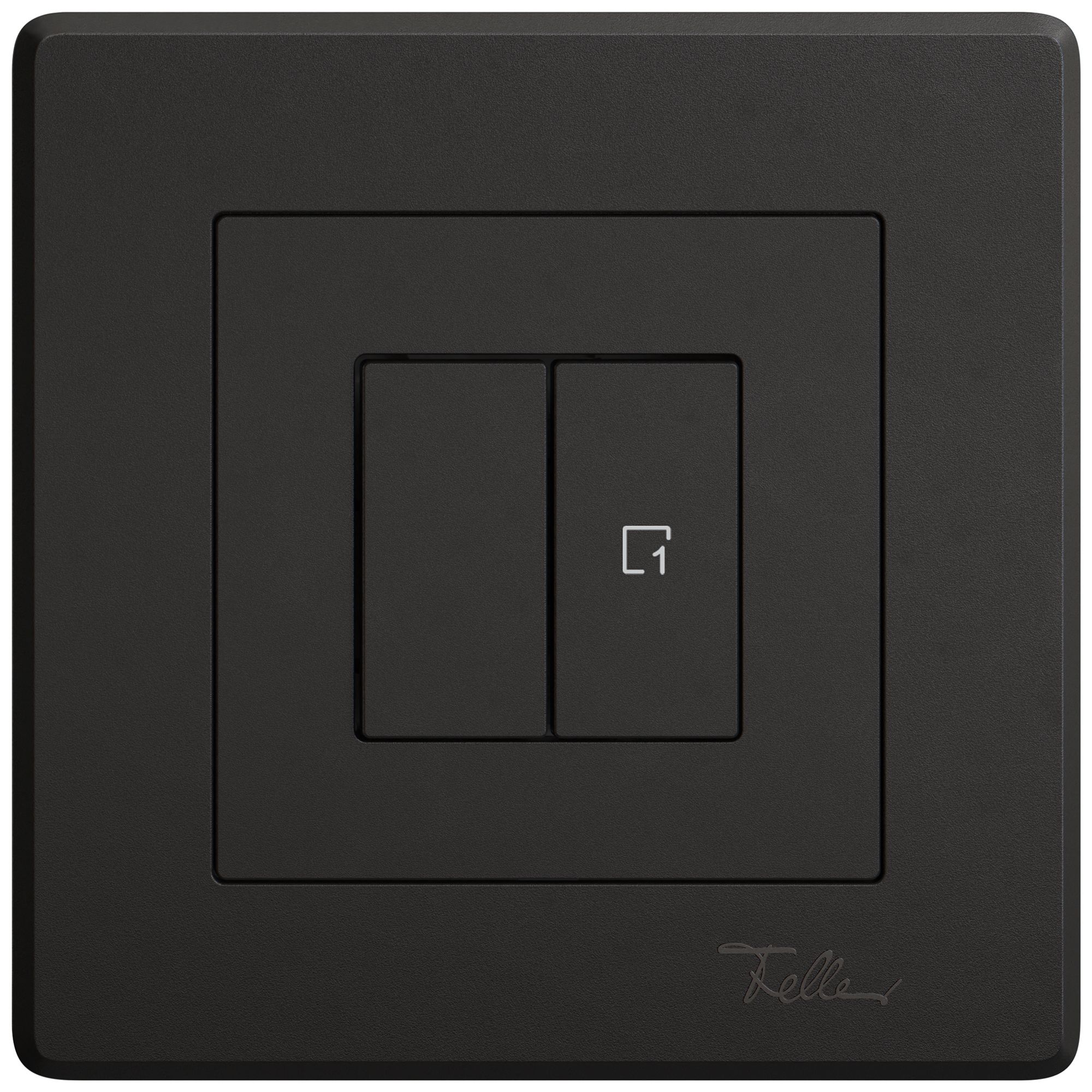 Station sec.interr.ENC EDIZIO.liv Wiser SNAPFIX® 1 scène 2 touches WLAN no