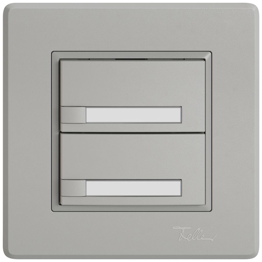 UP-Universaltaster EDIZIO.liv UNI SNAPFIX® 5…48V o.LED 2× 1-Tbed.Pap.hgu