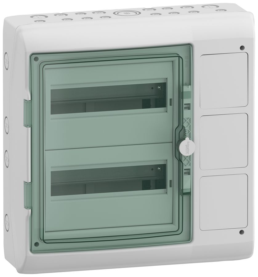 AP-Kleinverteiler SE Mureva 2×12TE mit Interface 448×460mm