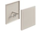 Couvercle à broches HSB Weibel 130×130mm Design EDIZIO.liv crema