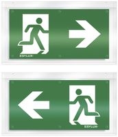Piktogramm-Scheibe ESYLUX SLC, zweiseitig rechts/links