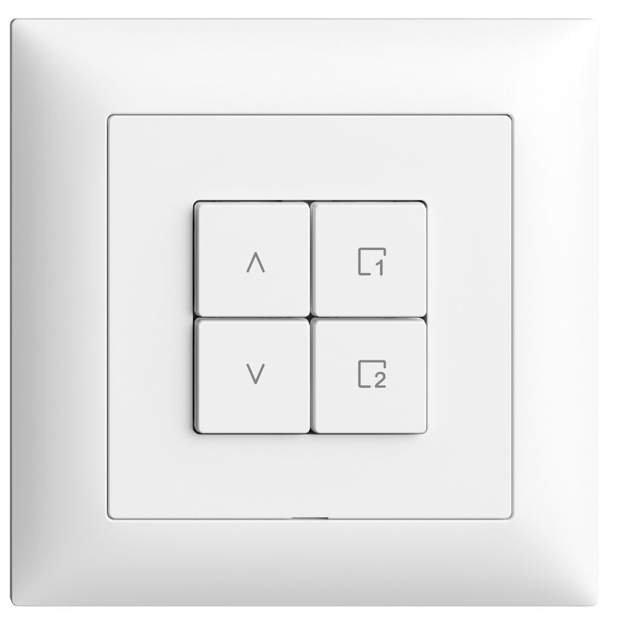 Comando per interruttore tapparelle INC 1c scena/4t Edue Wiser bianco