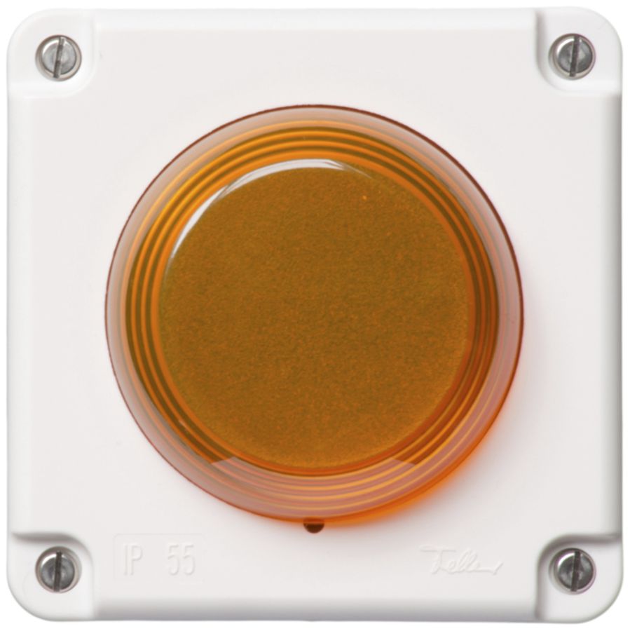 Blitzleuchte Hugentobler Typ 18 NUP 12VUC gelb