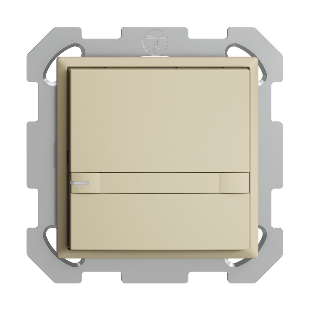 UP-KNX-Taster RGB EDUE, 250mW, m.RGB-LED, m.Papier., 1×Taste, 2×Tastenb., van