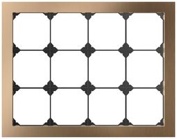 UP-Abdeckrahmen EDIZIO.liv prestige SNAPFIX® 3×4 274×214mm Messing