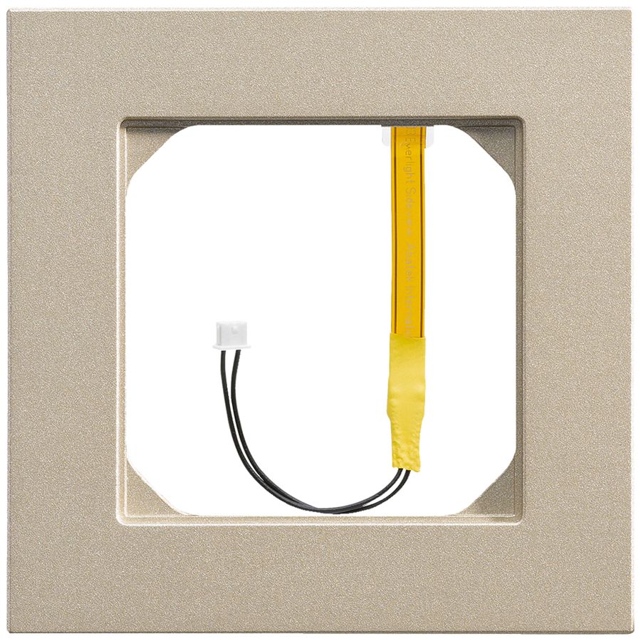 Abdeckrahmen kallysto.pro 1×1 savanna für Eckbeleuchtung rot