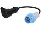 Verlängerungskabel MH WIRE Gummi 16A 230V 3×1.5mm²CEE-Stecker/T23 gerade 0.5m sz