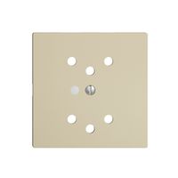 Frontset EDIZIOdue vanille 60×60mm 2×T12 mit Linse