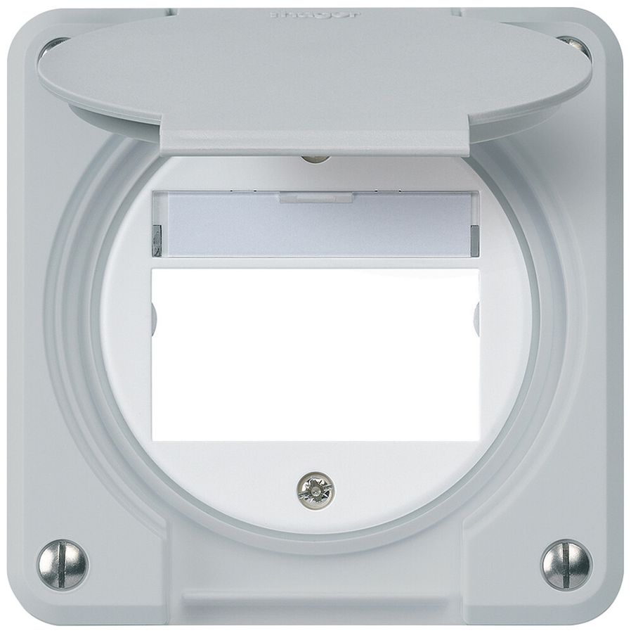 UP-Montageset robusto IP55 flach grau für Multimedia-Modul