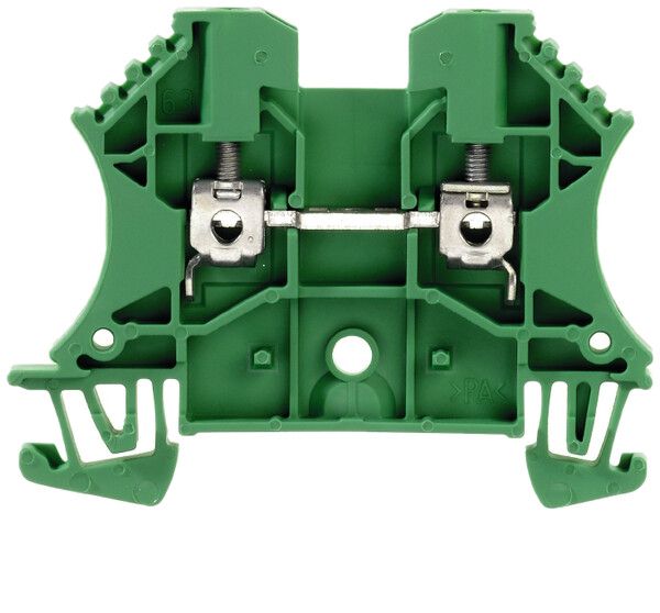 Durchgangs-Reihenklemme Weidmüller WDU Schraubanschluss 2.5mm² TS35 grün
