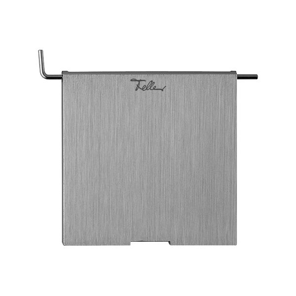 Coperchio incernierato grd.III per PMK 120×120mm ottone nichelato