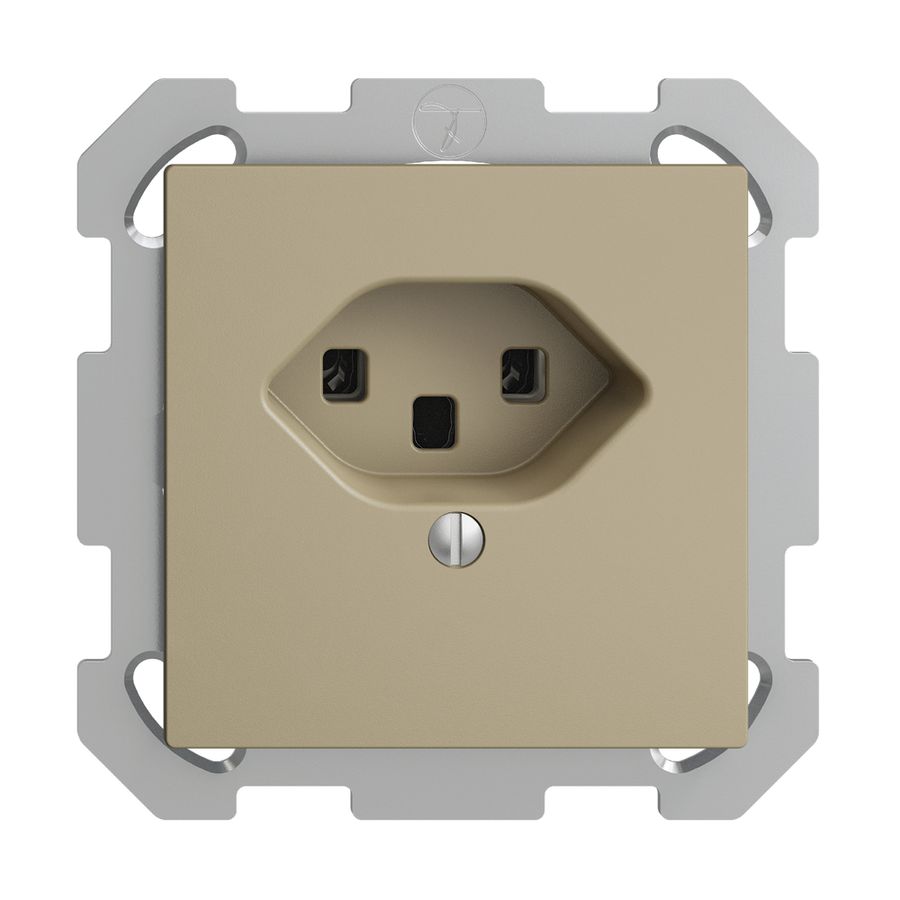 UP-Steckdose EDIZIOdue T23 16A sand, Schraubklemmen