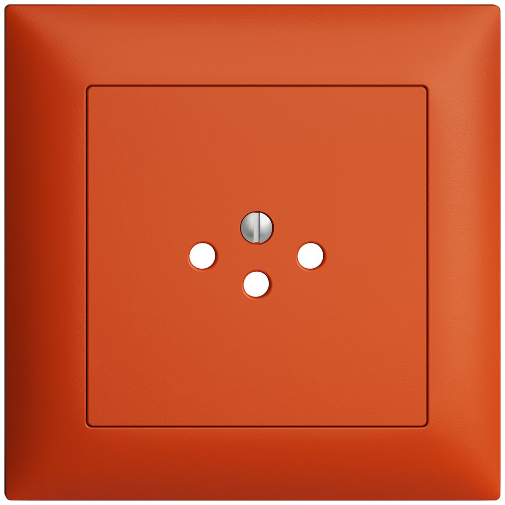 UP-Frontset EDIZIOdue orange 88×88mm 1×T12