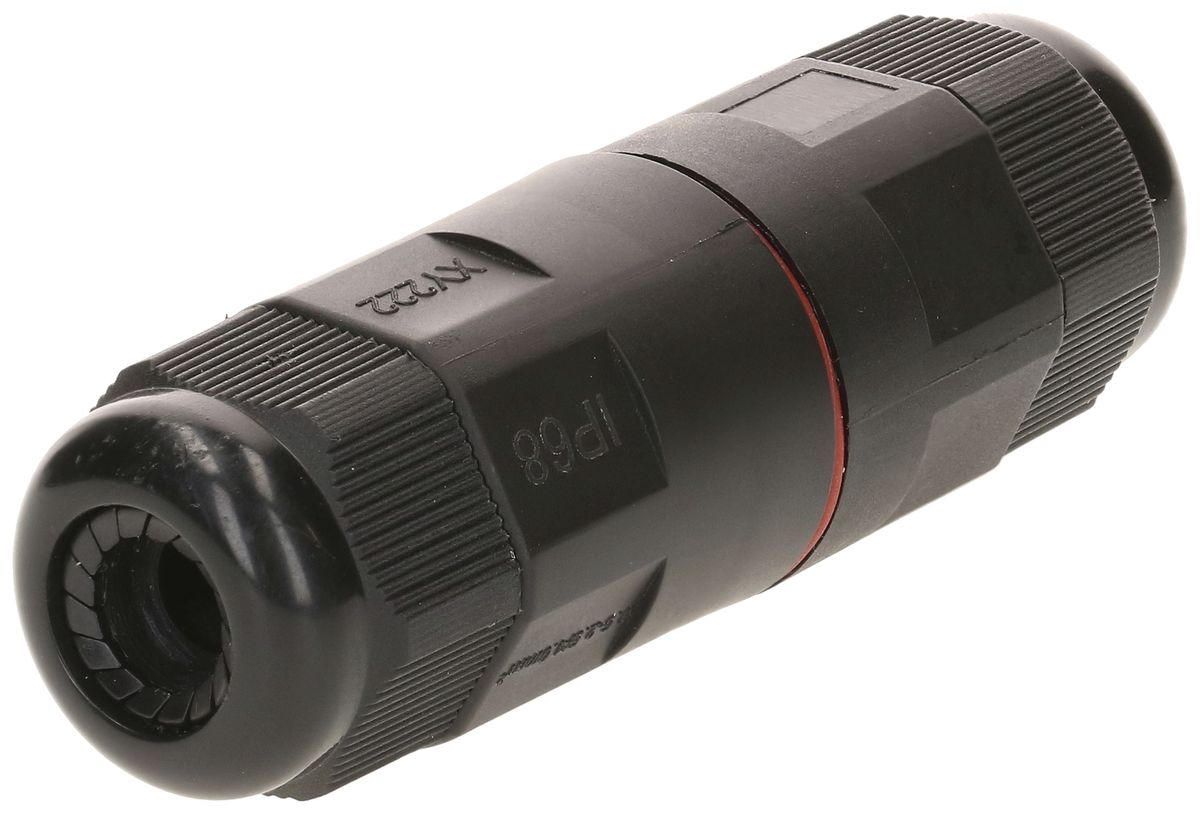 Kabelverbinder MH gerade 3×0.5…2.5mm² Ø6.5…11mm Ø30×91mm IP68 schwarz