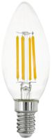 LED-Lampe Eglo E14 2.2W 470lm 3000K 35×98mm C35 klar 360°