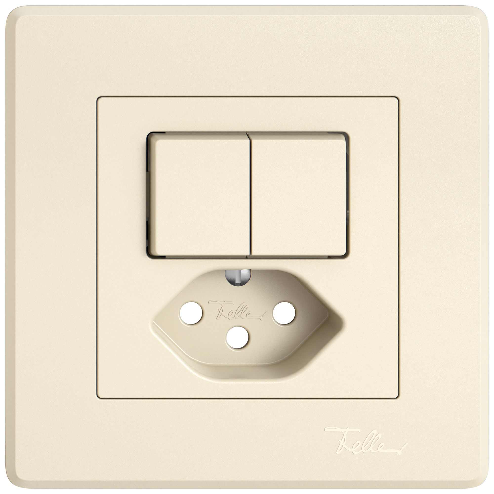 Kit di montaggio INC EDIZIO.liv SNAPFIX® per combi.T13 con 2 tasti cr