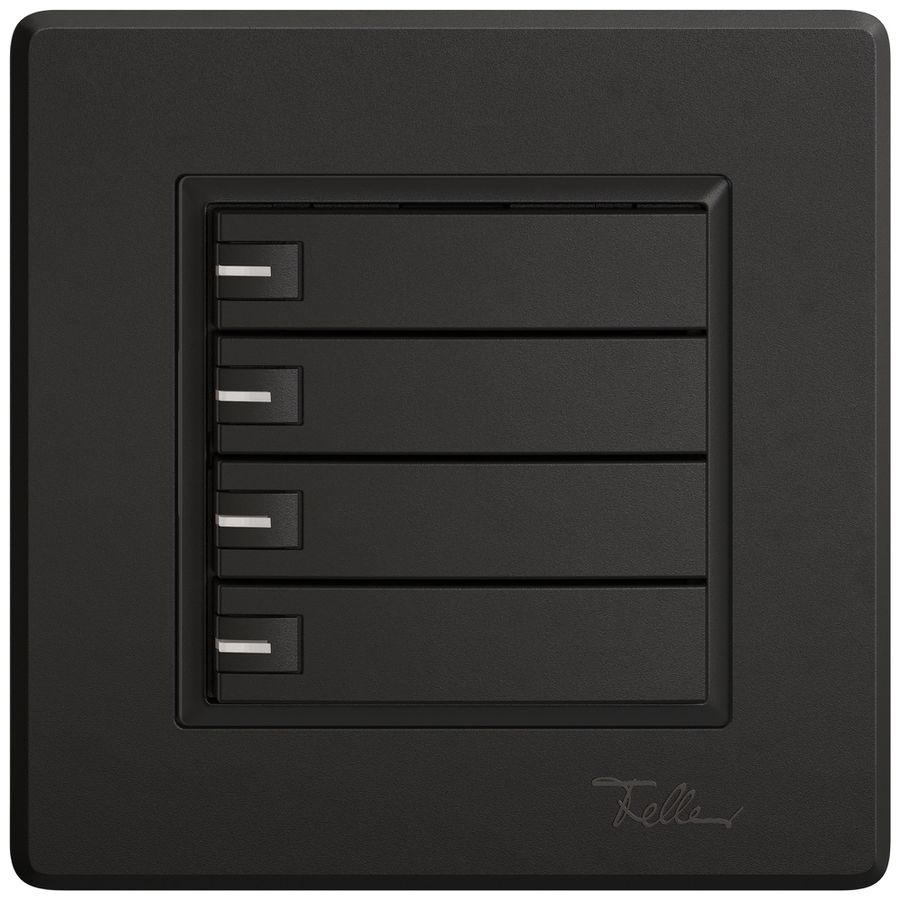 Pulsante KNX RGB INC EDIZIO.liv SNAPFIX® sensore temp.RGB-LED 4× com.1T ne