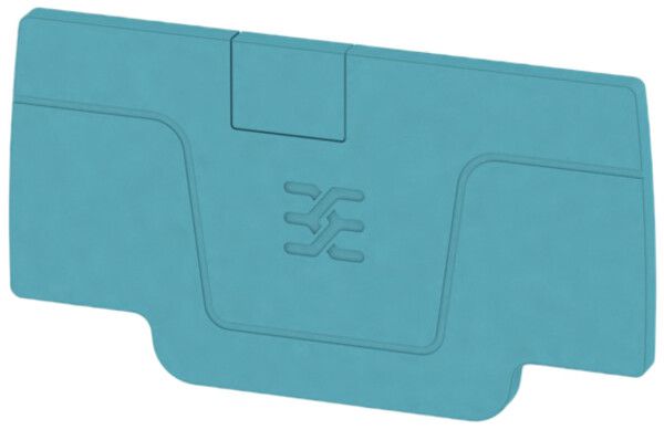 Plaque de fermeture Weidmüller série A AEP 2C 2.5 52.76×2.1mm, bleu
