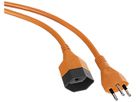 Verlängerung 3×1.5mm² 5m PUR T12/T13 angespritzt orange