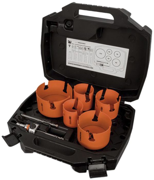 Lochsägen-Set MANDREX MXqs SuperXcut Ø59/65/76/92/144mm