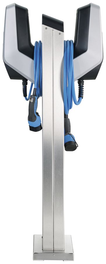 Edelstahlsäule Mennekes für 2×AMTRON