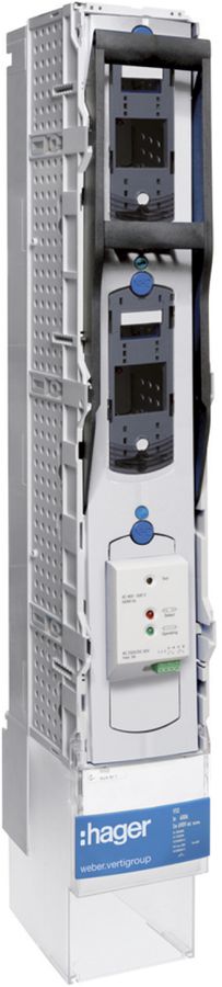 NHS-Lastschaltleiste weber.vertigroup 3P DIN2 400A SaS 185mm rostgeschützt m.Üb.
