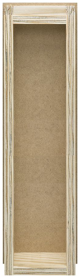 Scatola incastrata robusto 4×1 legno grezzo