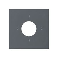 Kit frontale per interruttore a chiave S3 60×60mm kallysto 2-1-2-1 antracite