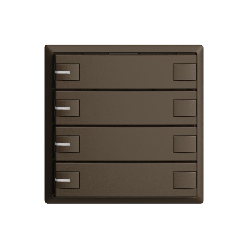 Poussoir KNX RGB EDUE, 250mW, a.LED RGB, 4×poussoir, comm.2×touches, cof