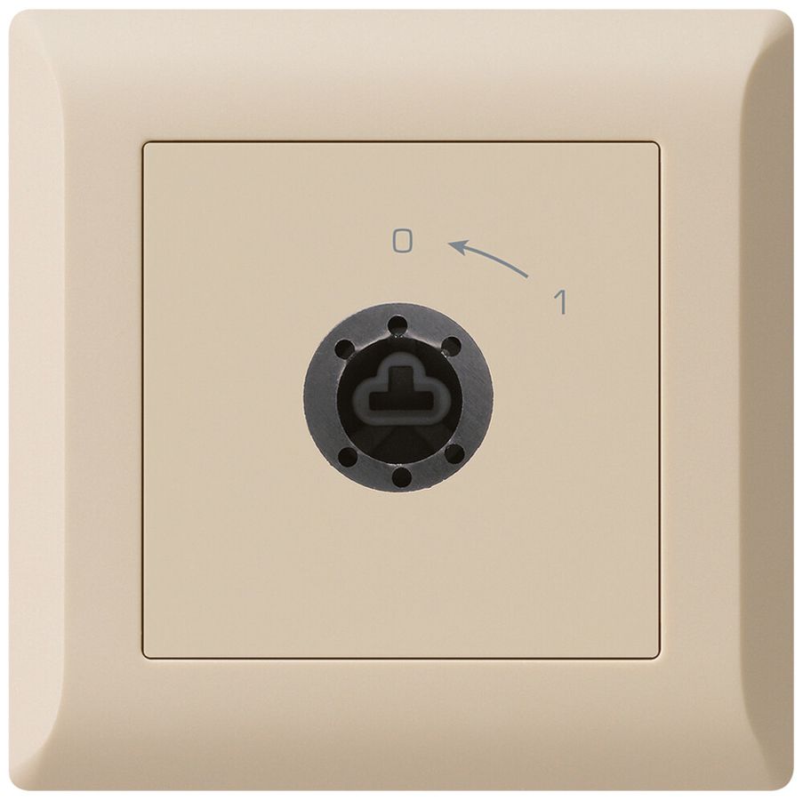 UP-SchwenkTaster 0<-1/1L kallysto.line beige für Schloss ohne Zylind