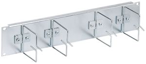 Kabelführungsplatte 19" 2HE Chromstahl, R&M freenet