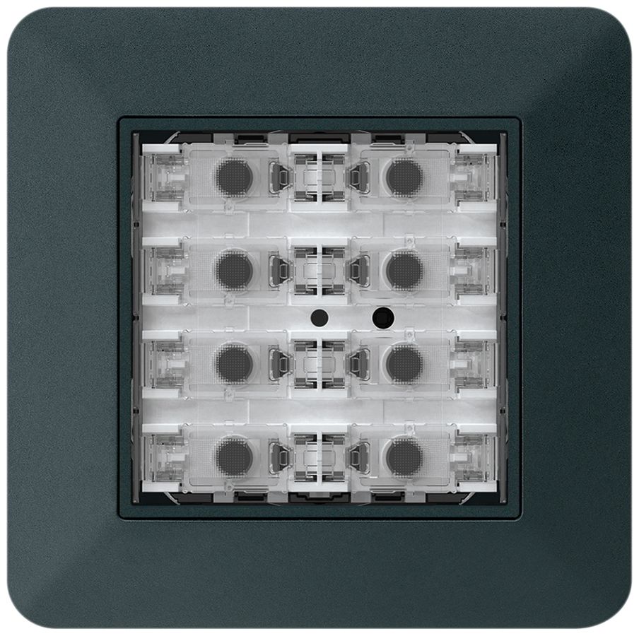 Poussoir KNX ENC KTR p.8×touches 8×points actionnables LED noir