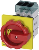 Sezionatore di carico Siemens SENTRON 3LD3 frontale 40A 3L 66×66mm ro/gi