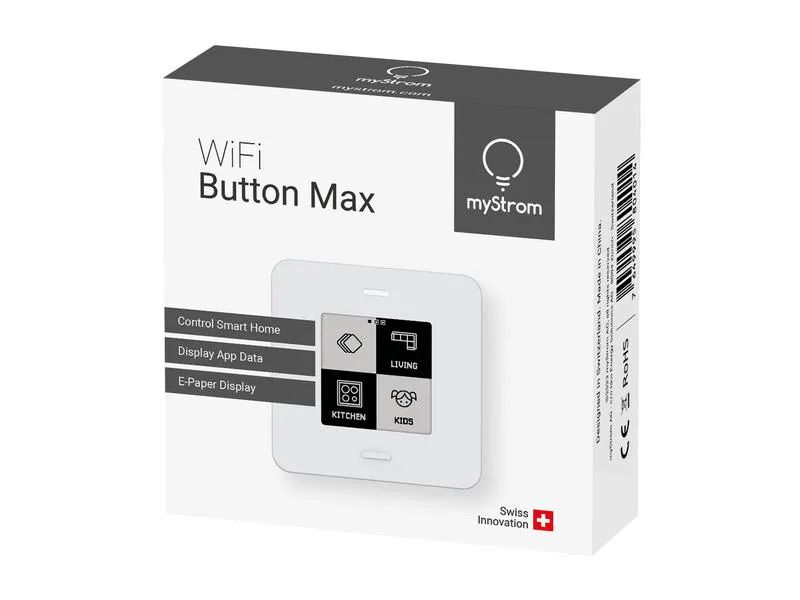 myStrom Smart Home WiFi Button Max avec affichage E-Paper