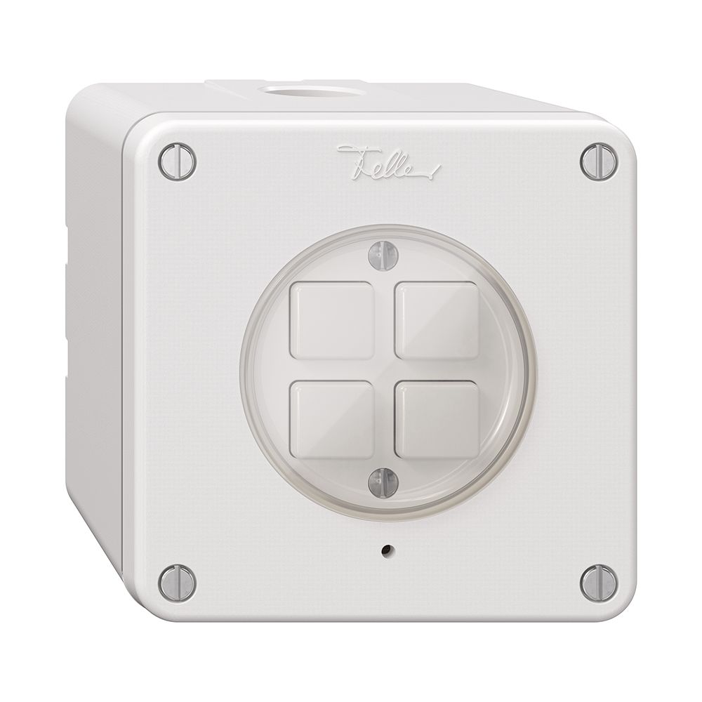 Poussoir KNX NAP 4× NEVO RGB avec sonde de température blanc