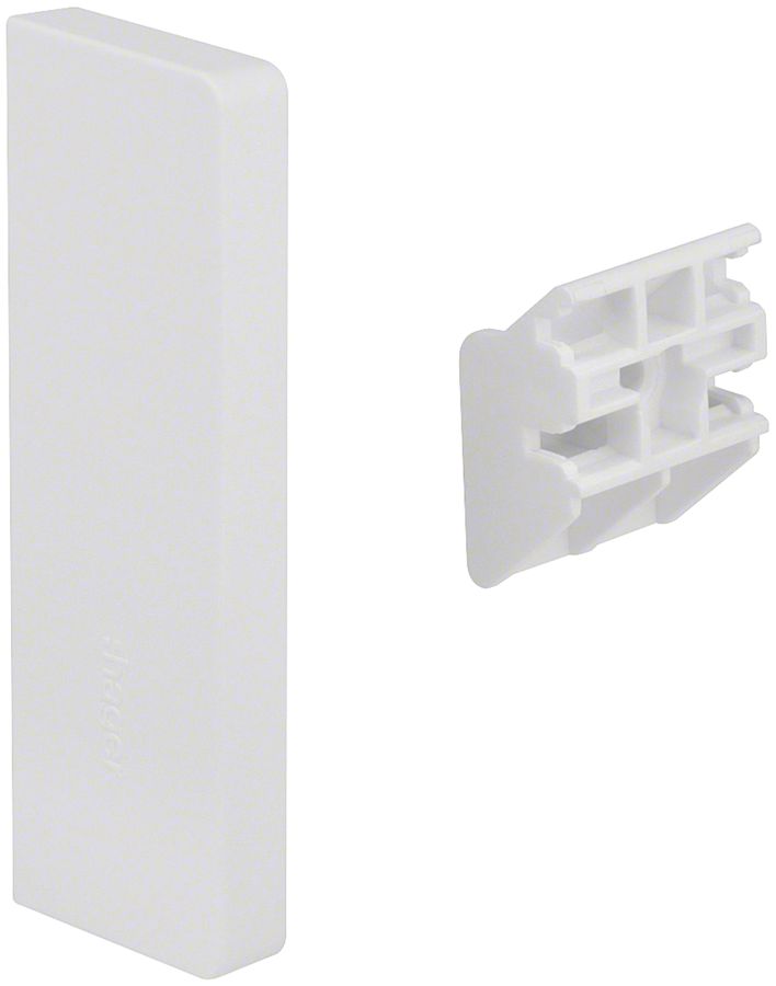 Embout de fermeture Hager pour SL20080 blanc pur avec lèvre flexible