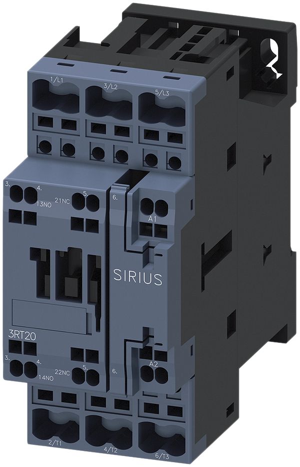Leistungsschütz Siemens SIRIUS 3RT2 S0 230VAC 3L 32A (+1S/1Ö) Federzugklemmen